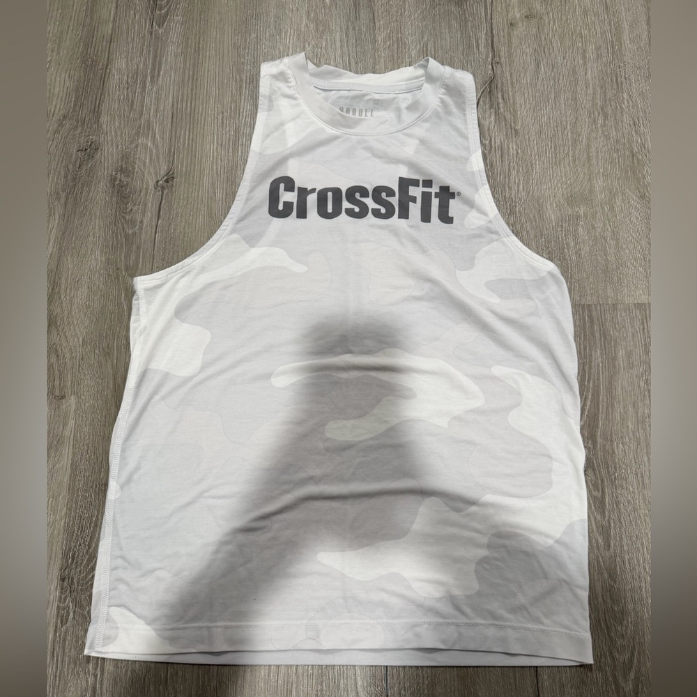 NOBULL White Camo Muscle Tee